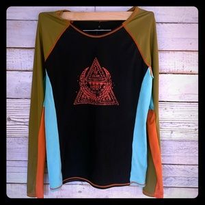 Volcom crescent moon rash guard